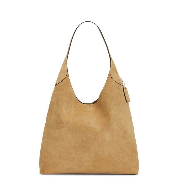 NWT Coach CW636 Suede Brooklyn 39 Shoulder Bag Sand Color - Picture 1 of 12